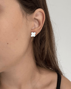 Brinco Trevo em Prata 925 - Karina Pratas