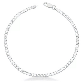 Pulseira De Prata 4MM Simplicidade com Charme