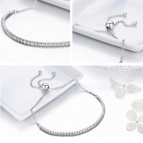 Pulseira Riviera Ajustável De Prata 925