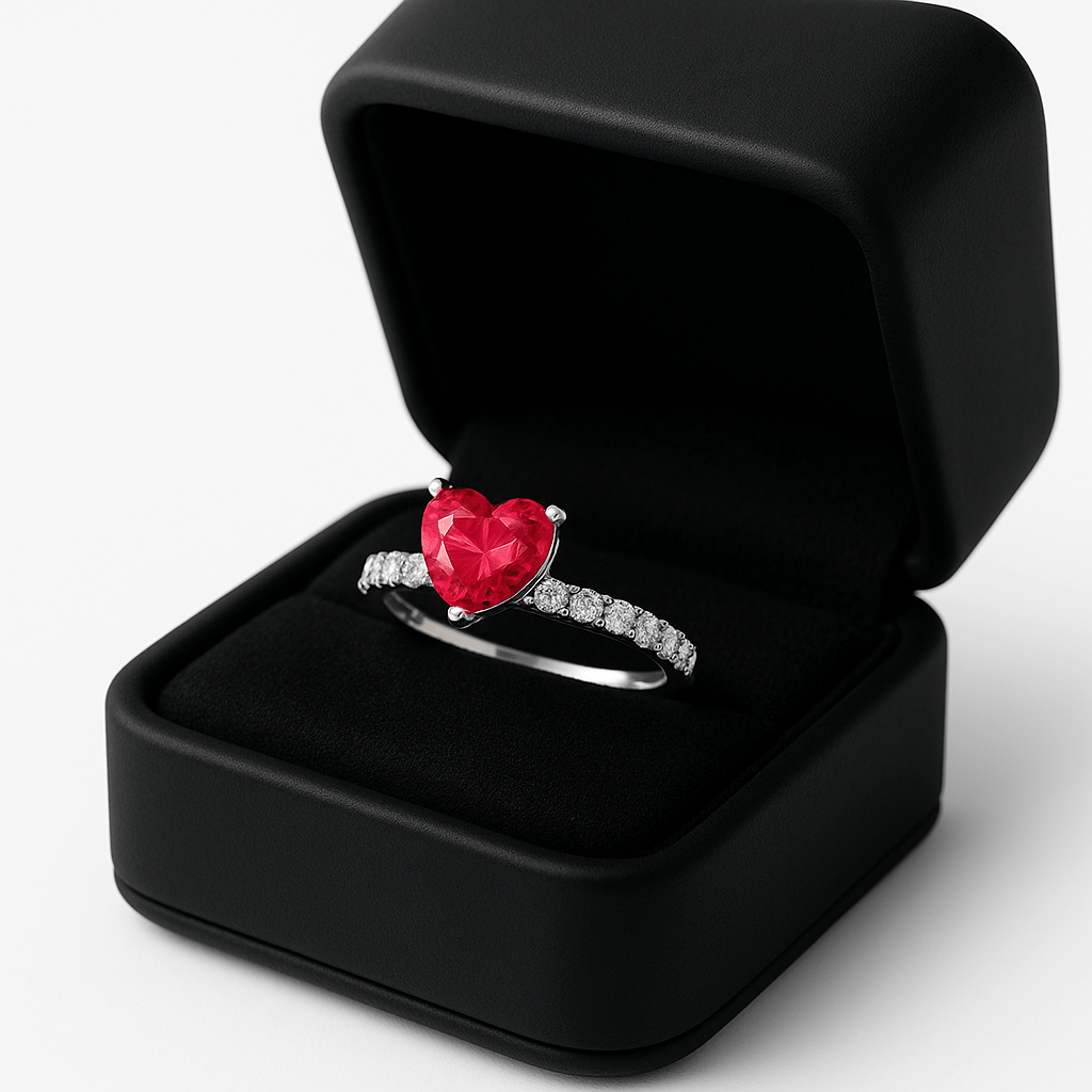 Caixa para Anel Veludo Preto - Karina Pratas