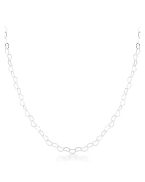 Choker Elos de Corações Prata 925 - Karina Pratas