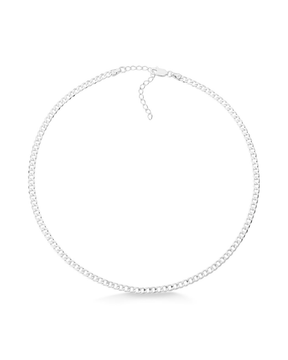 Choker Grumet 3,5 cm Prata 925 - Karina Pratas