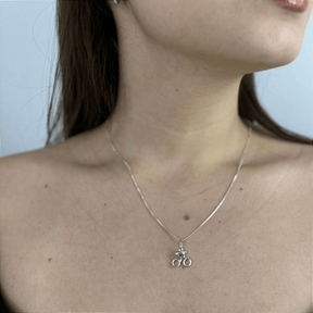 Colar Bicicleta Prata 925 - Karina Pratas