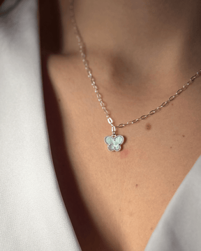 Colar Borboleta Azul em Prata 925 - Karina Pratas