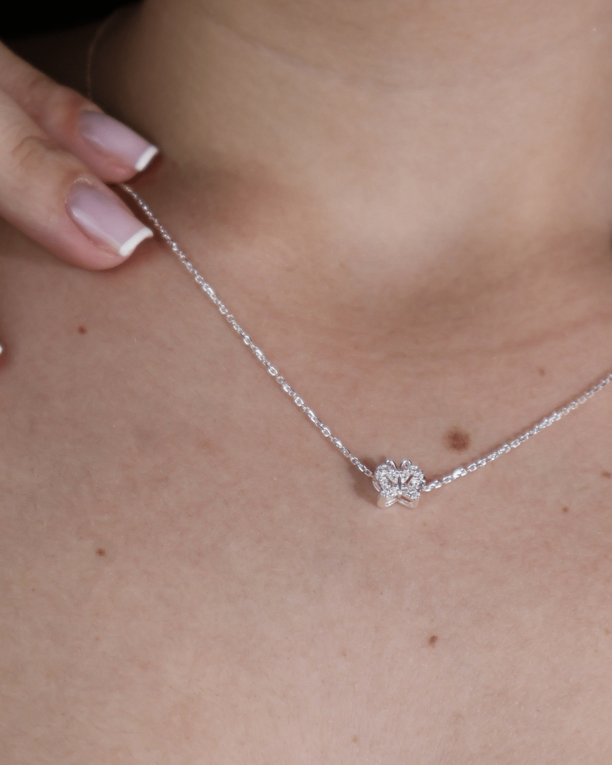 Colar Borboleta Prata 925 - Karina Pratas