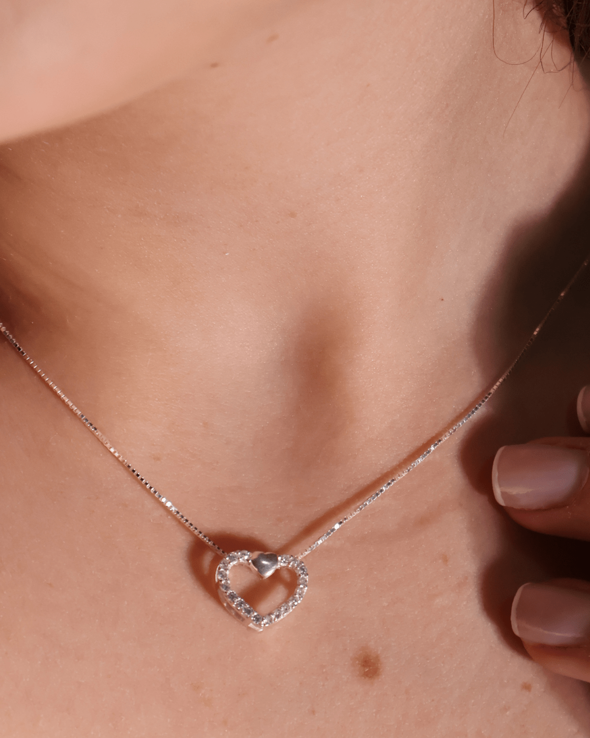 Colar Coração Prata 925 - Karina Pratas