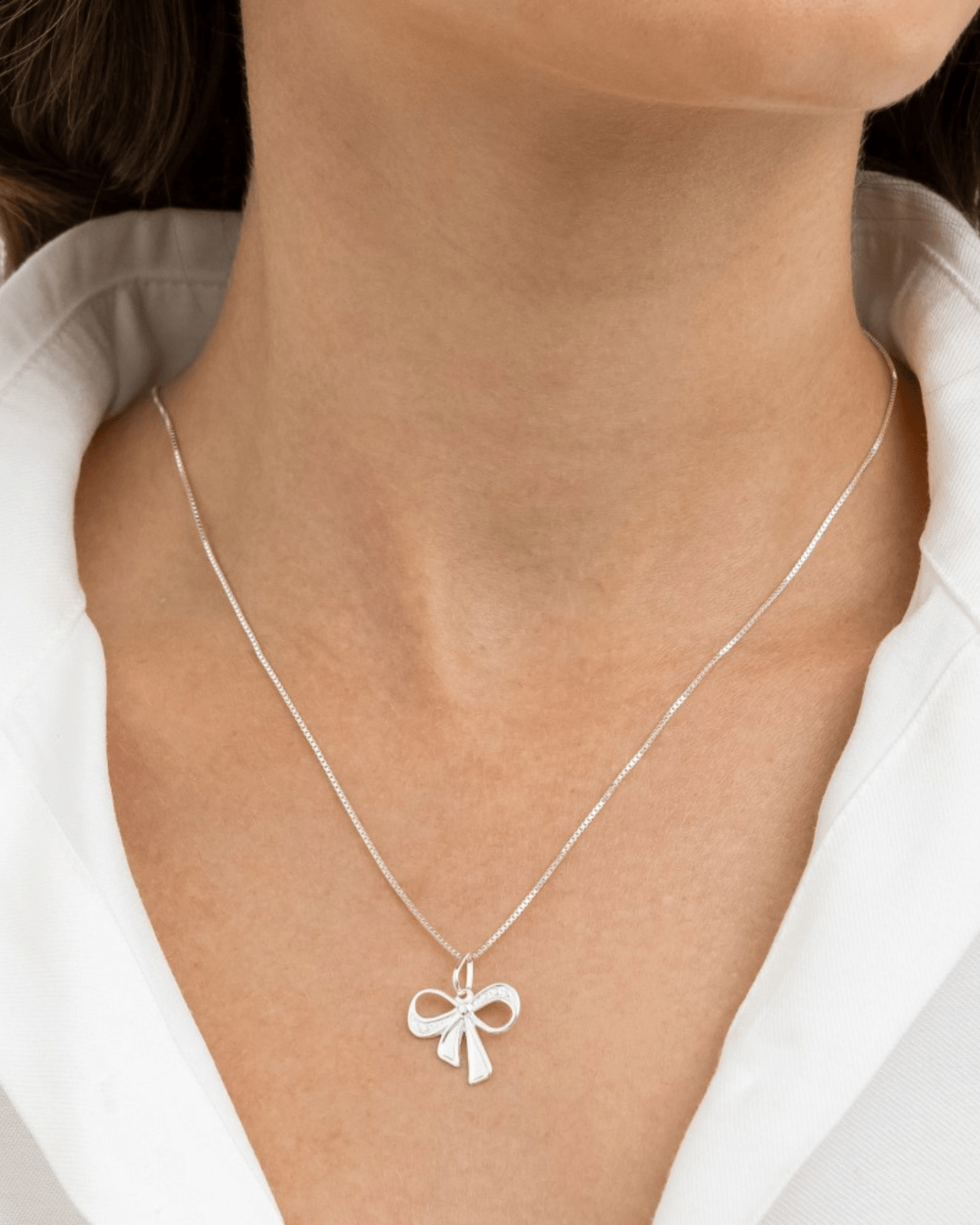 Colar Laço Prata 925 - Karina Pratas
