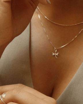 Colar Libélula Lisa Prata 925 - Karina Pratas