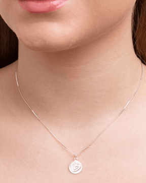 Colar Medalha Corações em Prata 925 - Karina Pratas