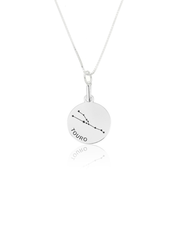 Colar Medalha Signo em Prata 925 - Karina Pratas