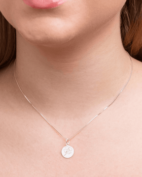 Colar Medalha Trevo da Sorte Prata 925 - Karina Pratas