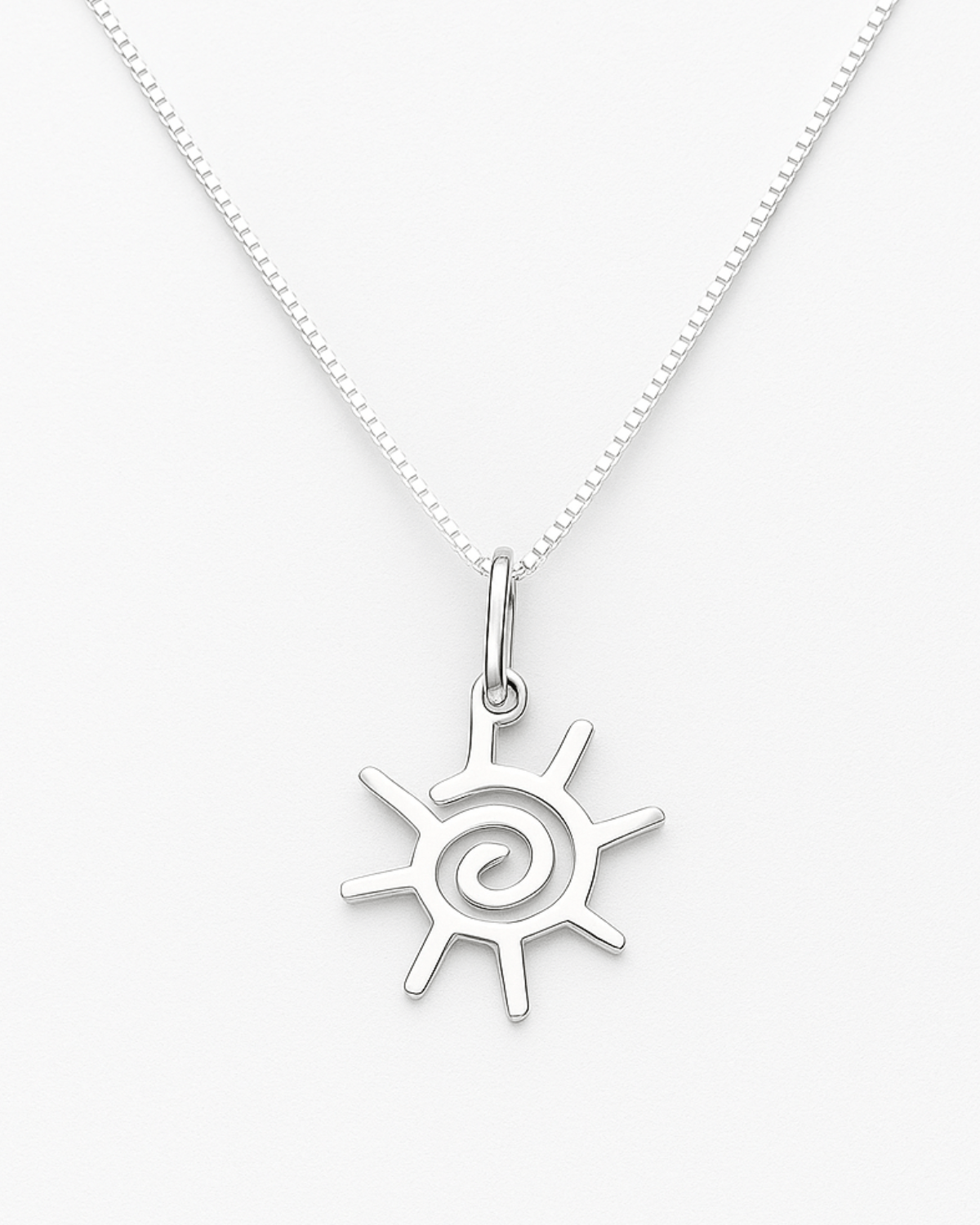 Colar Sol Espiral Prata 925 - Karina Pratas