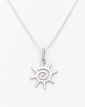 Colar Sol Espiral Prata 925 - Karina Pratas