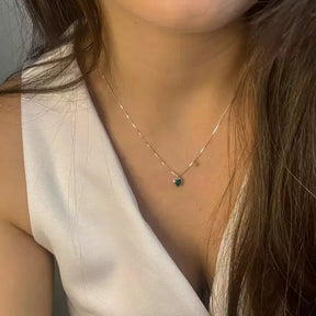 Colar Verde Esmeralda Prata 925 - Karina Pratas