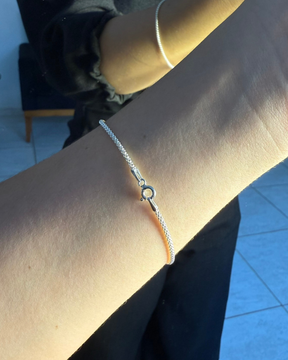 Pulseira Pipoca De Prata Charmosa e Única em Prata 18 Cm Em Prata 925