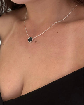 Colar Versailles Preto Em Prata 925