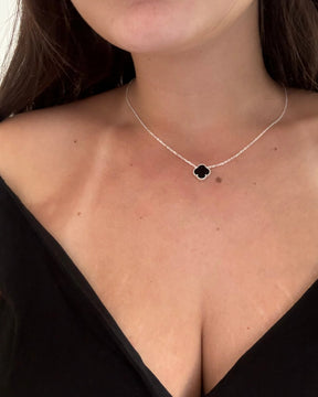 Colar Versailles Preto Em Prata 925