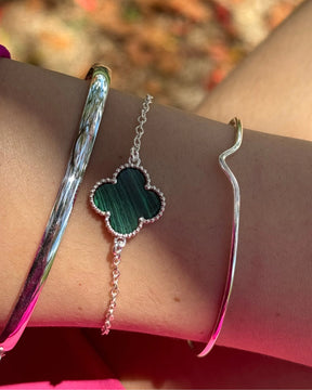 Pulseira Versailles Verde em Prata 925 18 Cm