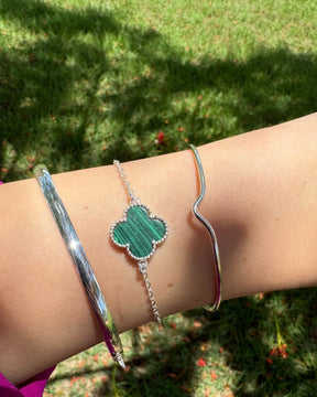 Pulseira Versailles Verde em Prata 925 18 Cm