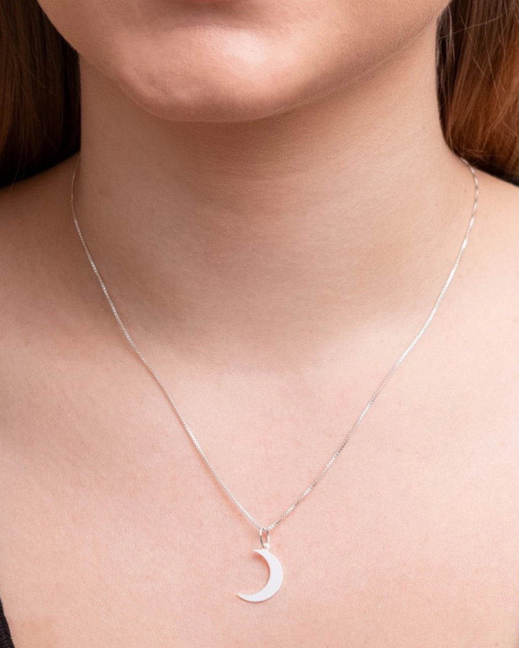 Colar Lua em Prata 925 45 Cm