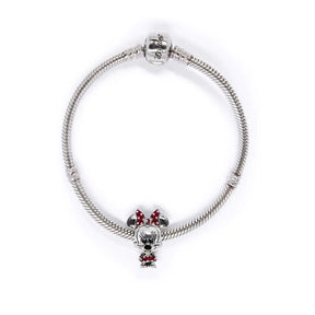 Berloque Minnie Baby Prata 925