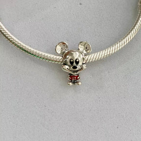 Berloque Mickey Baby Prata 925