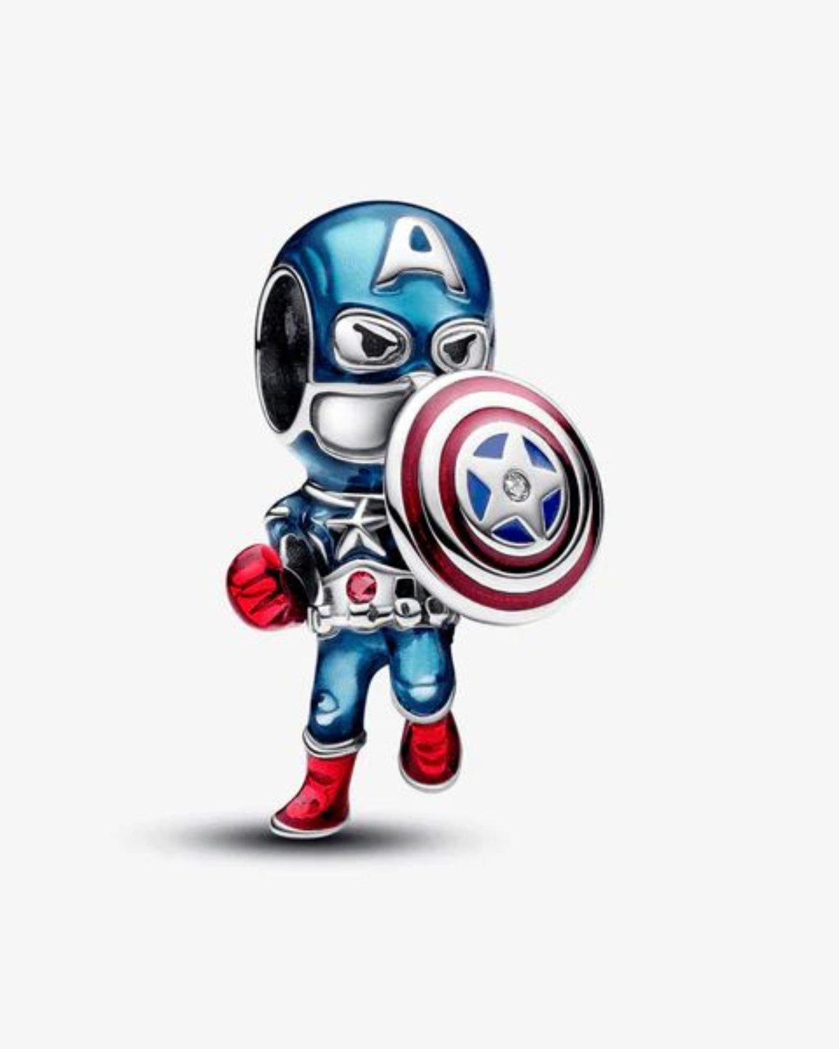 Berloque Capitão América Prata 925