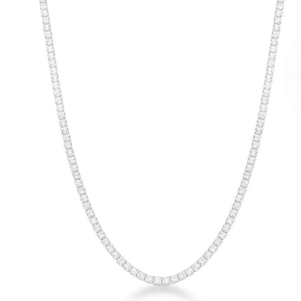 Choker De Prata Riveira Estilo Único 45 cm