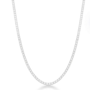 Choker De Prata Riveira Estilo Único 45 cm