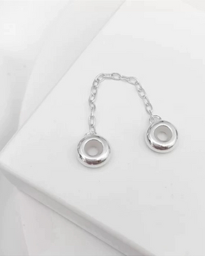 Trava De Segurança De Prata Para Pulseiras De Berloques Em Prata 925