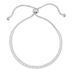 Pulseira Riviera Ajustável De Prata 925
