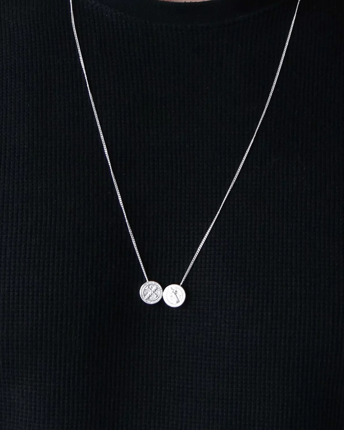 Escapulário Medalha São Bento Prata 925 - Karina Pratas