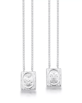 Escapulário Tradicional Placa Móvel Prata 925 - Karina Pratas