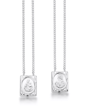 Escapulário Tradicional Placa Móvel Prata 925 - Karina Pratas