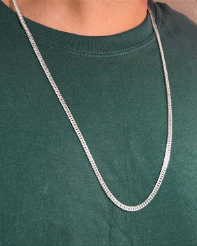 Corrente de Prata Grumet 3 MM Elegância e Estilo Duradouro