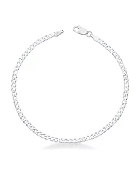 Pulseira De Prata 4MM Simplicidade com Charme