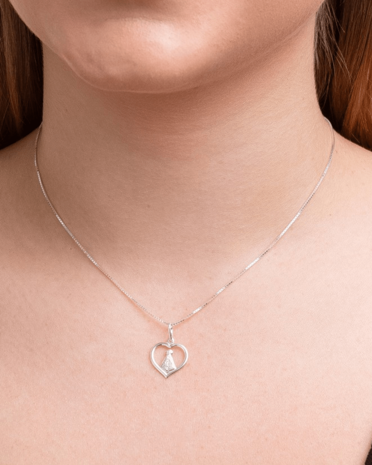 Gargantilha Nossa Senhora Prata 925 - Karina Pratas