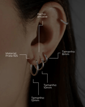 Kit Brinco Trio Argolinhas de Prata 925 - Karina Pratas