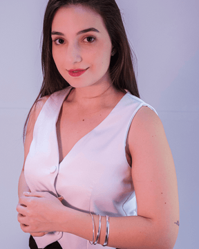 Mix com Três Braceletes Lisos Click Em Prata 925 - Karina Pratas