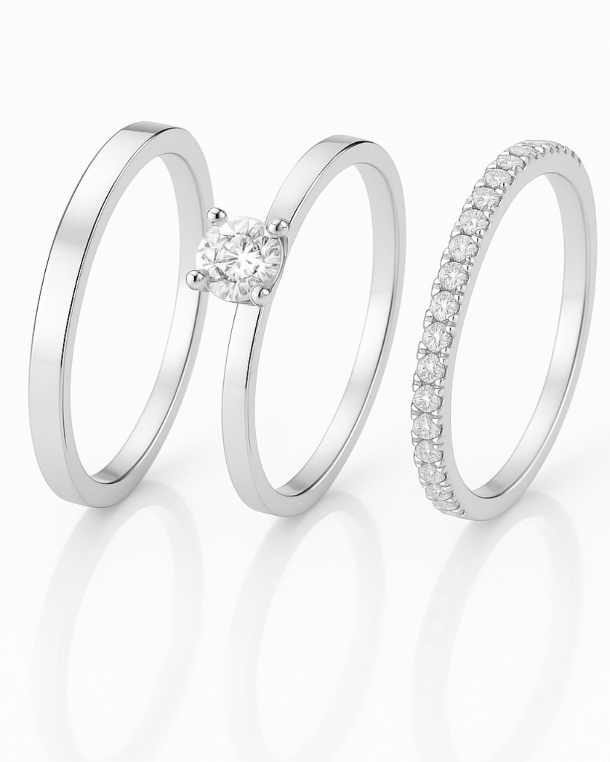 Par de Alianças de Namoro em Prata 950 - Karina Pratas