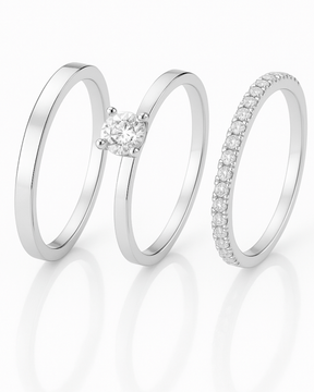 Par de Alianças de Namoro em Prata 950 - Karina Pratas