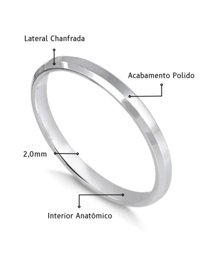 Par de Alianças de Namoro em Prata 950 - Karina Pratas