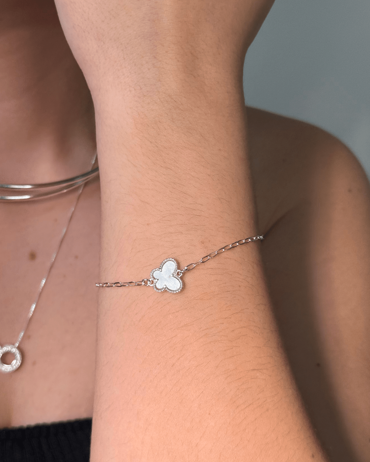 Pulseira Borboleta Azul em Prata 925 - Karina Pratas