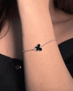 Pulseira Borboleta Preta em Prata 925 - Karina Pratas