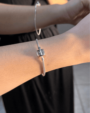 Pulseira Para Berloques Tambor Cravejado De Prata 925 - Karina Pratas